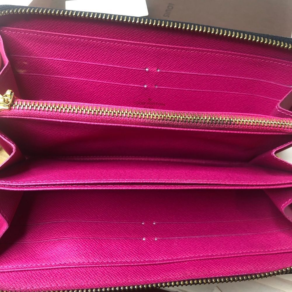 LOUIS VUITTON TAKASHI MURAKAMI Black Monogram Multi-Color Long Wallet + LV Box - Picture 6 of 17